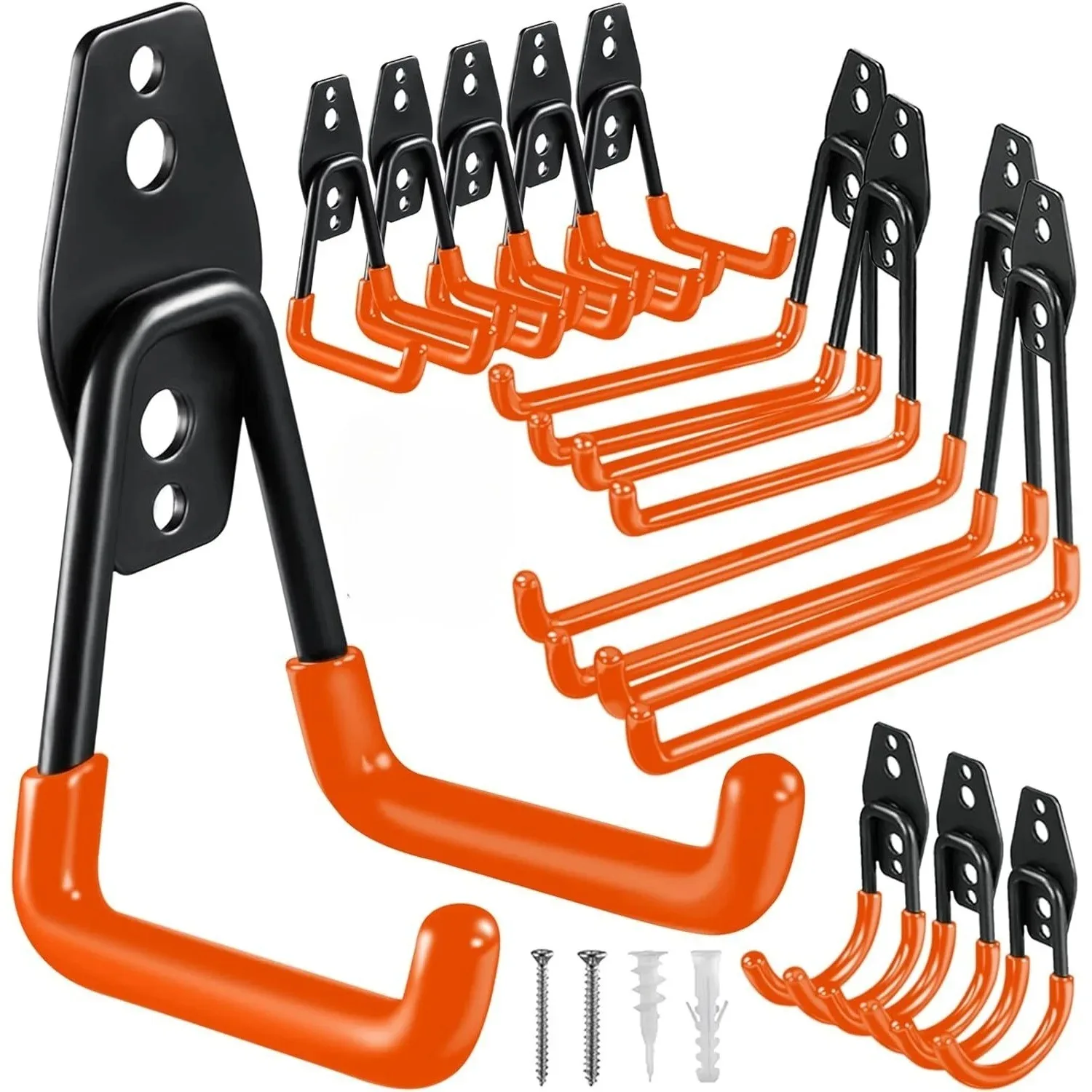 Gardening Tools Organiser - Heavy Duty Metal Hook Garage Organizer