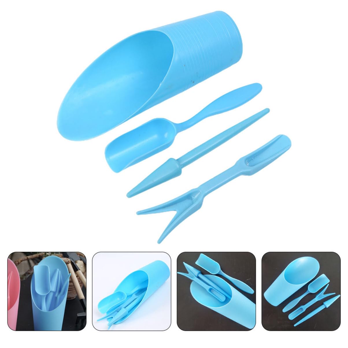 Gardening Tools Usa - 4pcs/set, Plastic Durable Bucket shovel Potted