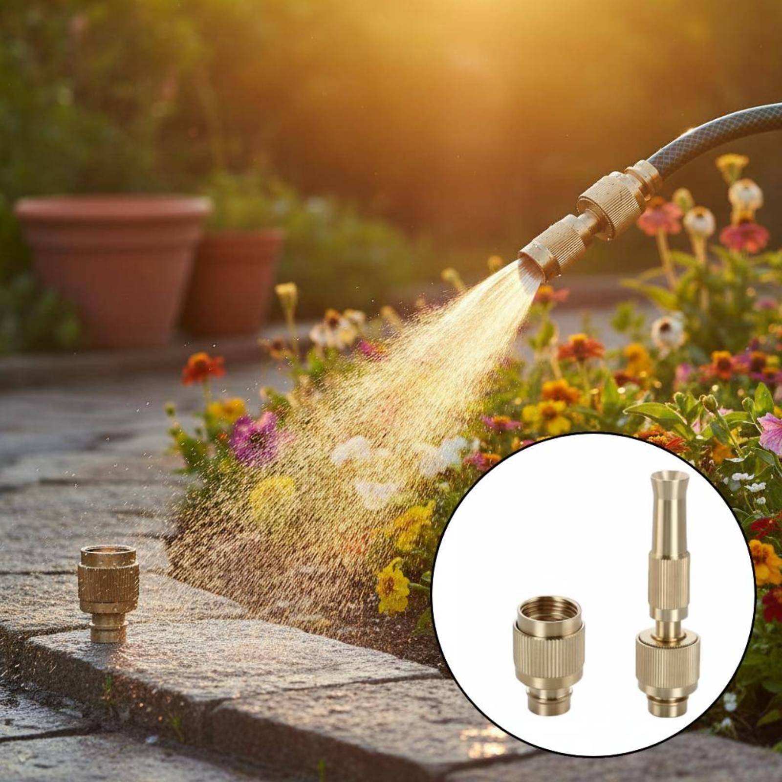 Gardening Tools And Equipment - Brass Water Universal Connector Car Wash