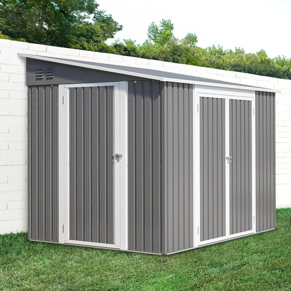 Gardening Tools Storage - 8ft x 6ft Outdoor Metal Storage