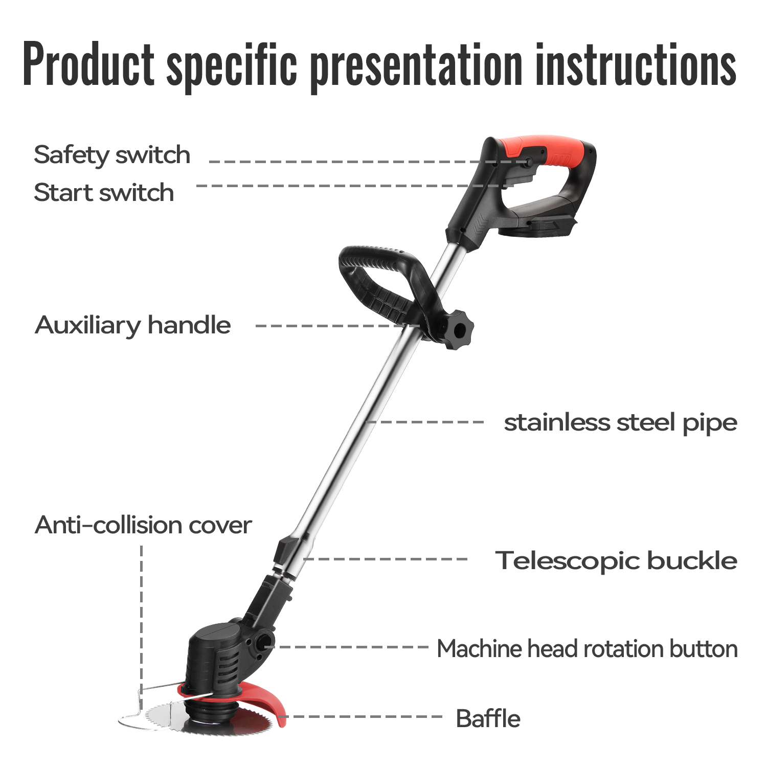 Lithium Electric Grass Trimmer - Gardening Tools Cutter ulasan dan harga