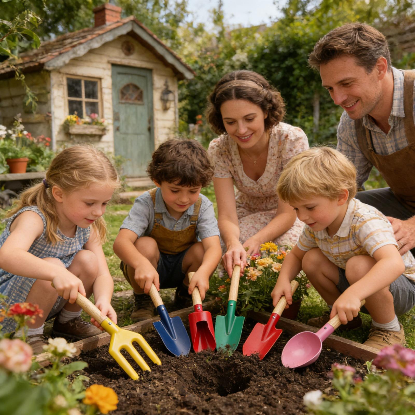 Kids Gardening Kit 6Pcs Childr - Gardening Tools Girly ulasan dan harga