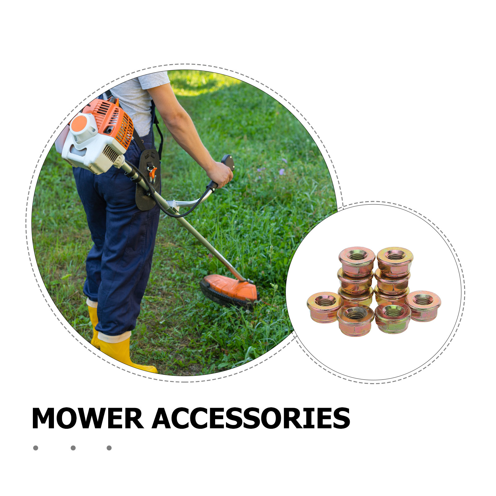 10Pcs Left-Hand Thread Lawn Mo - Gardening Tools Hand ulasan dan harga