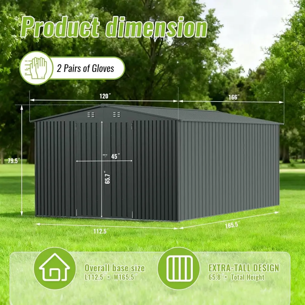 Durable Metal Outdoor Storage  - Gardening Tools Storage ulasan dan harga