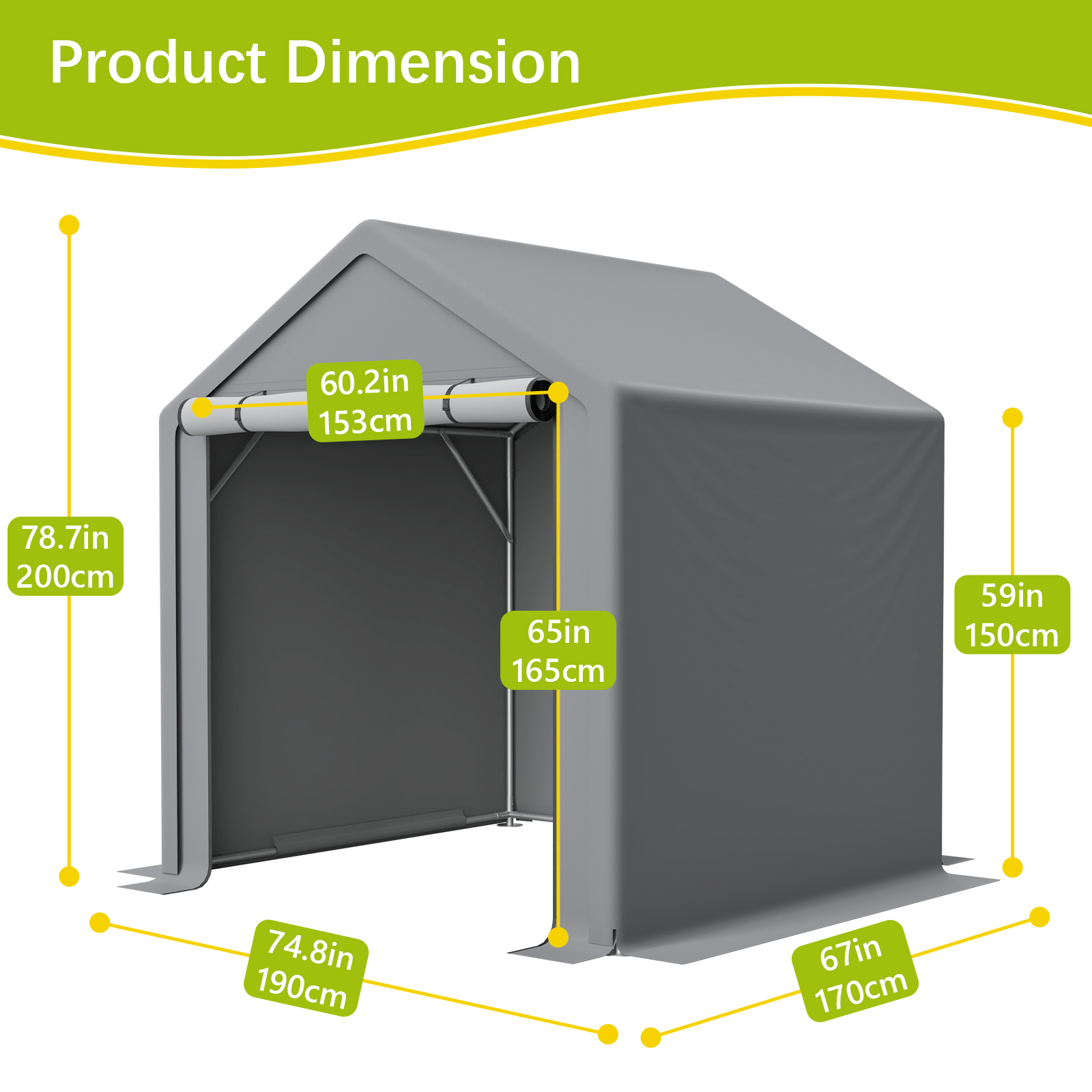 6x6 FT Windproof & Rustproof   - Gardening Tools Organiser ulasan dan harga