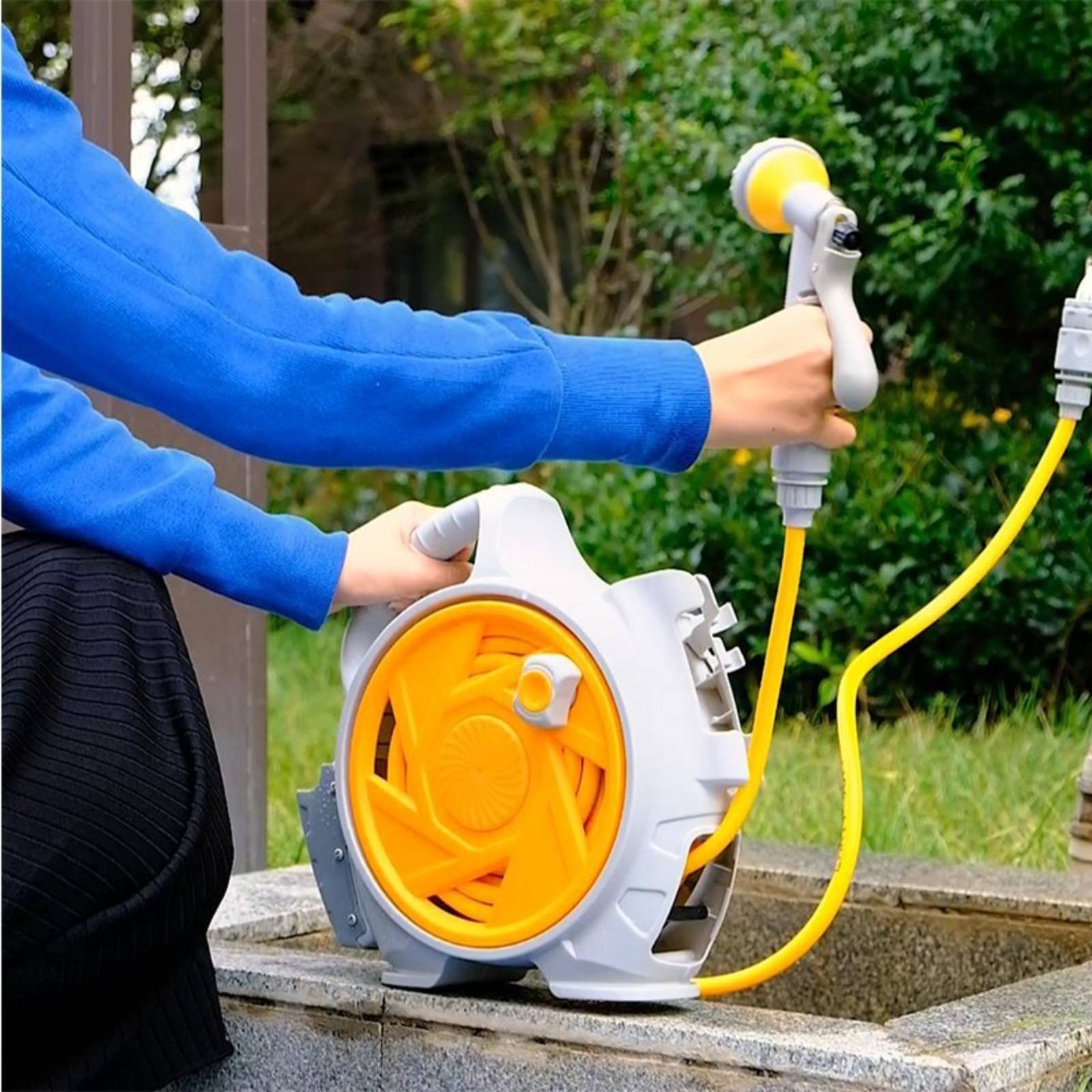 Hand-Carry Water Hose Reel sna - Gardening Tools Hand ulasan dan harga