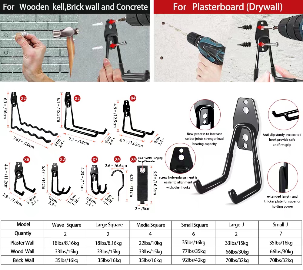 Heavy Duty Metal Hook Garage O - Gardening Tools Organiser ulasan dan harga