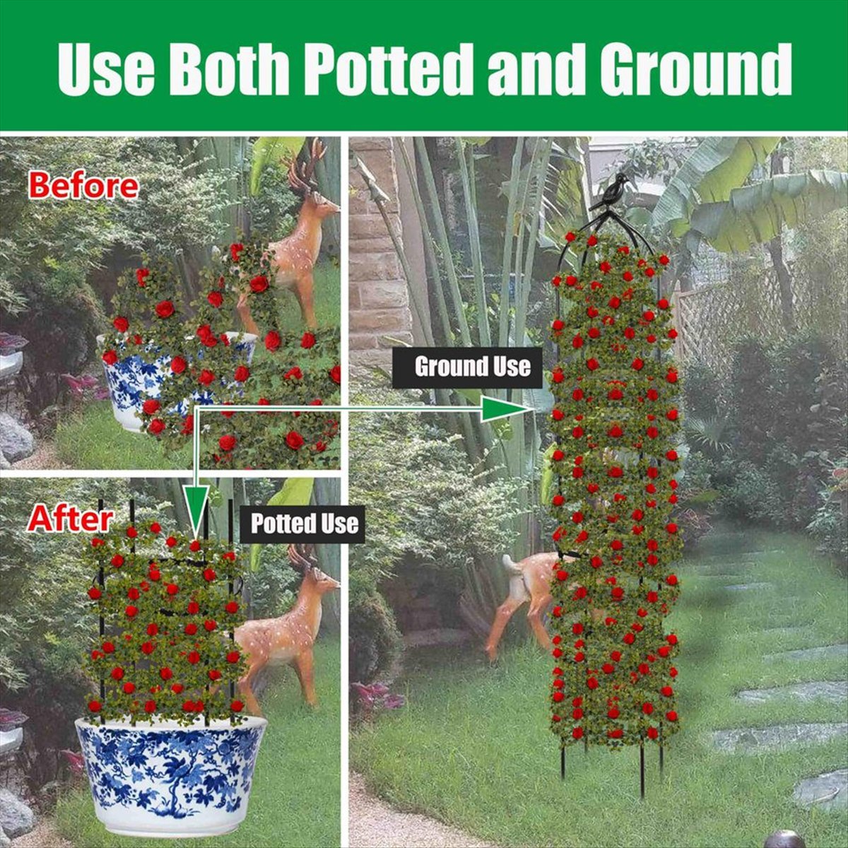 AT16 Climbing Plant Obelisk Tr - Gardening Hand Tools B&Q ulasan dan harga