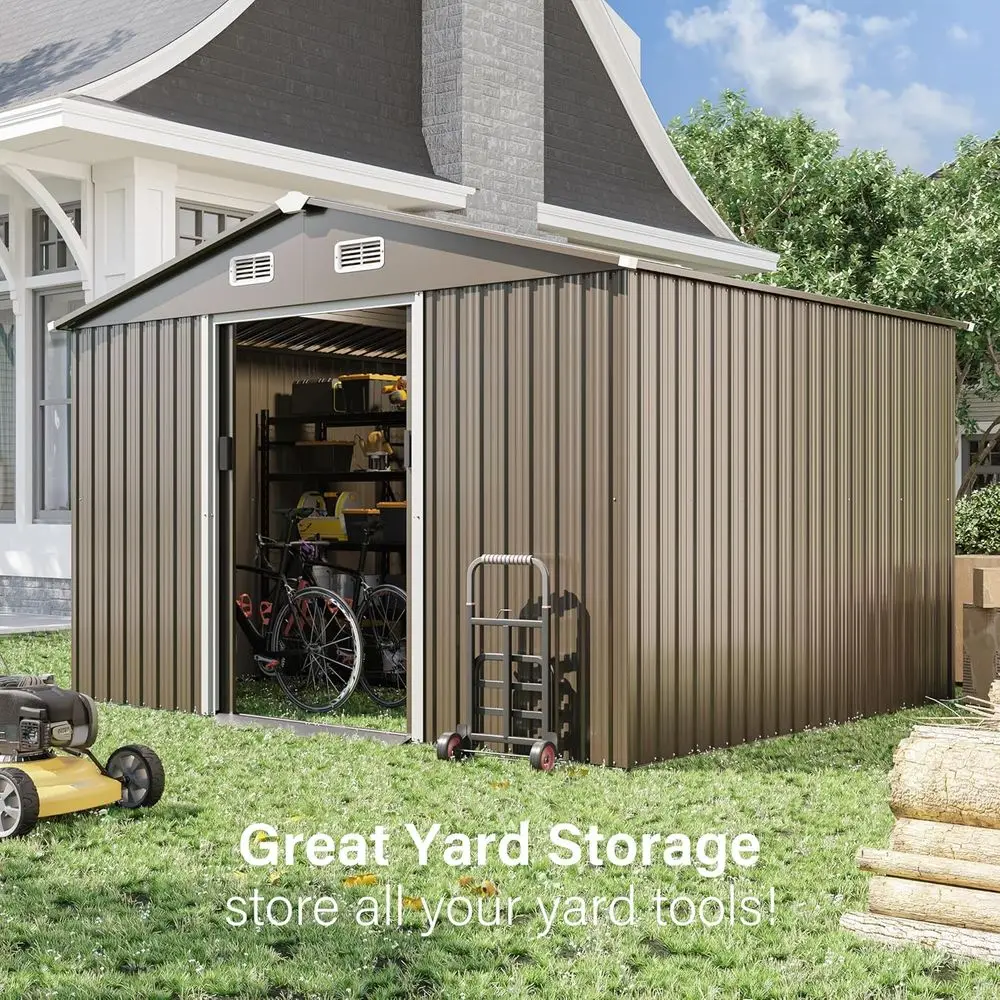 10T x 8T Outdoor Metal Storage - Gardening Tools Storage ulasan dan harga