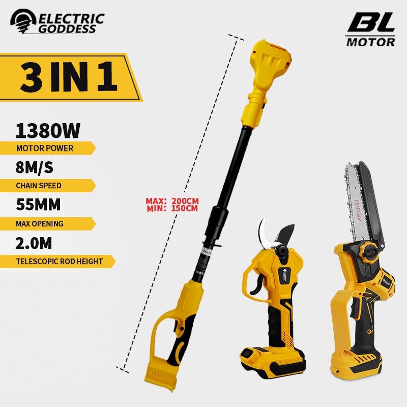 Brushless 6 Inch Electric Chai - Gardening Tools Usa ulasan dan harga