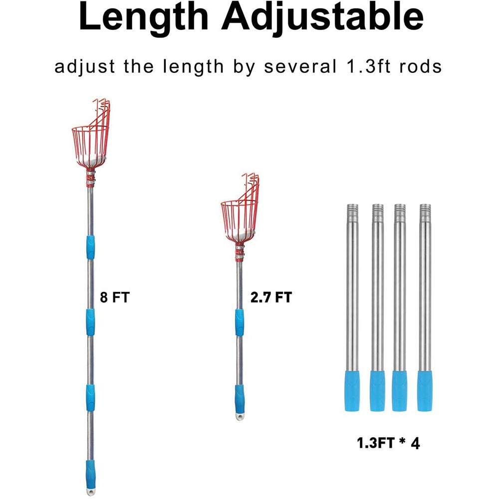260cm Fruit Picker, Adjustable - Gardening Tools Hand ulasan dan harga